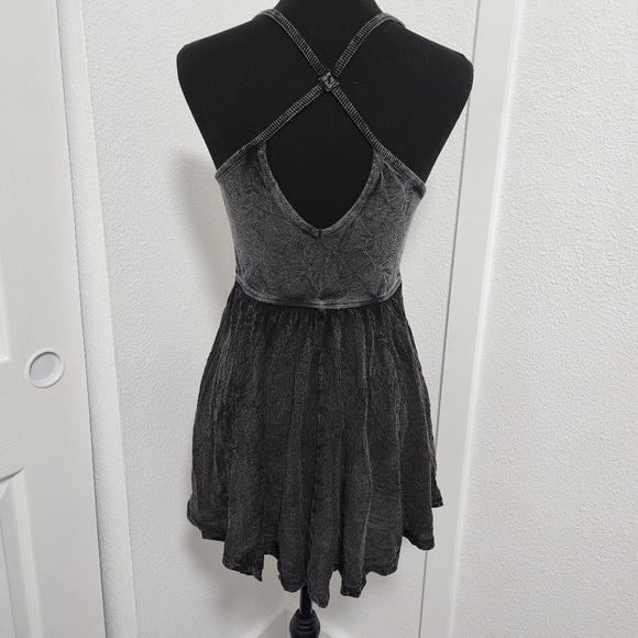 Ecote Moonbeam Button Front Black Tank Dress - Picture 4 of 8